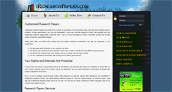 Desktop Screenshot of iresearchpapers.com